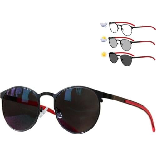 2021 Round Retro Design Photochromic Reading Glasses Men Women Sun Hyperopia Presbyopia Outdoor Metal Eyewear Diopters 0.5-6.0