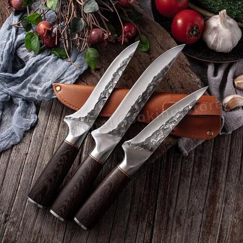 Kitchen Meat Cleaver Hand Forged Butcher Knife Chef Knife Chopping Knife Slicing Knife Household Cooking Knife