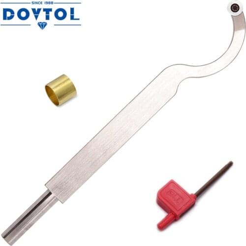 Swan Hollower 9.2 Inches Wood Turning Tool Carbide Tipped Bowl Lathe Chisel Tool Bar with Ci3 12mm Round Carbide Insert Cutter