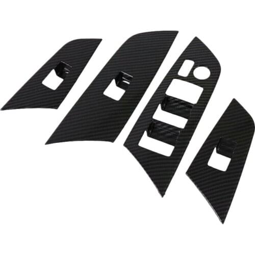For TOYOTA Prius 2019 2020 Left Hand Drive Car Interior Door Window Lift Glass Switch Button Cover Molding Car Styling Accessory