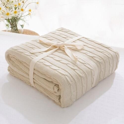 Soft Blankets for Beds Cotton Blanket Bedspread Bedding Knitting Patterns Blanket Air Conditioning Comfy Sleeping Bed Bedspreads