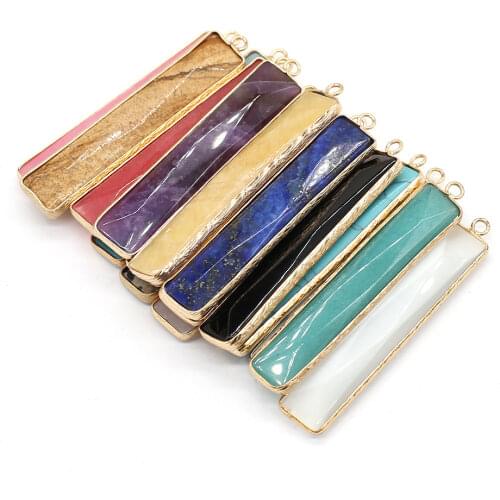 Hot-selling Natural Semi-precious Stones Crooked Heart Pendant with A Full Range of Jewelry MakingDIYNecklace Accessories16x20mm