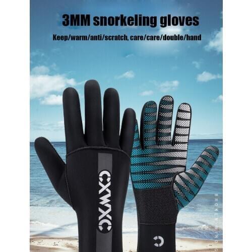 Neoprene Gloves Diving Wetsuit Gloves 3mm Flexible Thermal Snorkeling Scuba Diving Spearfishing Cycling Gloves Men Women Winter