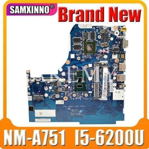 NM-A751 motherboard For Lenovo 310-15ISK 510-15ISK laptop motherboard For I5-6200U 4GB RAM GT920M-2GB Test OK