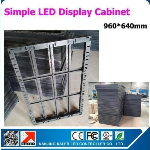 Simple iron cabinet for led display board 960*640mm for p10 p5 led sign