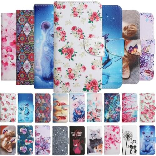 Luxury Painted Leather Flip Phone Cases for Honor 10X 9X Lite 9A 20 10i Cover Wallet Card Slots Shockproof Full Protection Shell