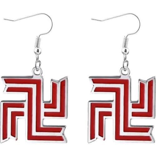 Anime Tokyo Revengers Tokyo Manji Gang Logo Earrings Izana Mitsuya Kazutora Drop Earrings for Women Men Ear Clip Jewelry