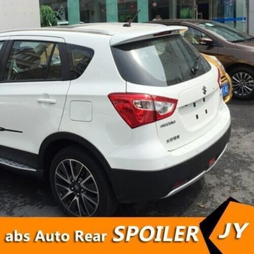 For SUZUKI S-Cross Spoiler 2014-2017 S-Cross spoiler YCK High Quality ABS Material Car Rear Wing Primer Color Rear Spoiler