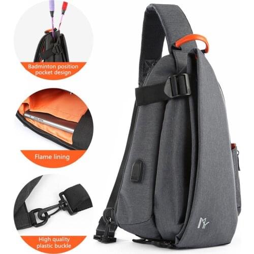 Multifunction Fashion Men Crossbody Bags USB Charging Chest Pack Short Trip Messengers Bag Water Repellent Shoulder Bags New