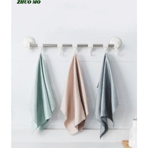3pcs nanofiber cleaning cloth Microfiber Kitchen Towel Dish Cloth Kitchen Rag Household Tableware Cleaning Kitchen accessories