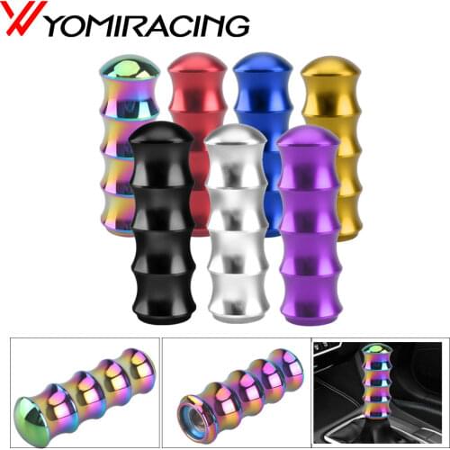 Auto Universal round gear head Aluminum alloy 8 Color wave club head racing gear shift head knob handle personality hot