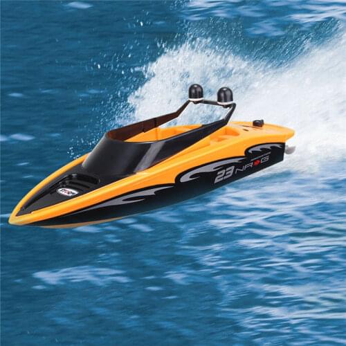 High Speed RC Boat 15km/h 2.4GHz 4 Channel Electric Workbale on The Water Radio Remote Control Racing Toy for Childern Best Gift