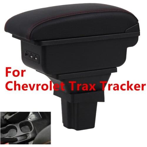 Storage Box for Chevrolet Trax Tracker / Holden Trax 2013-2017 Center Centre Console Armrest with Ashtray USB Charging