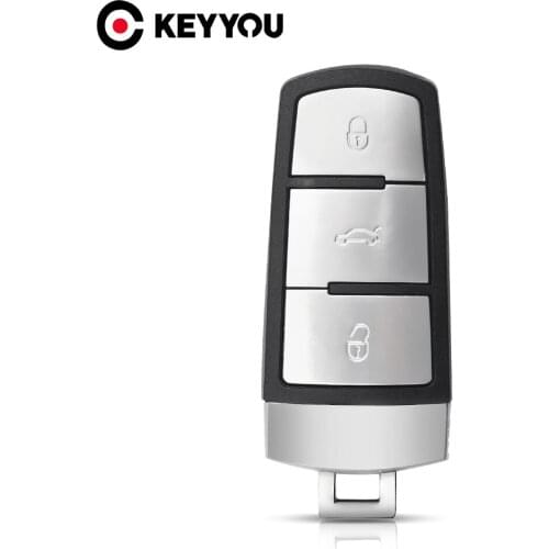 KEYYOU 3 Buttons Replacement Smart Car Case Remote Key Shell For Volkswagen VW Passat CC B6 B7 B7L CC R36 Maogotan B5 Passat 3C