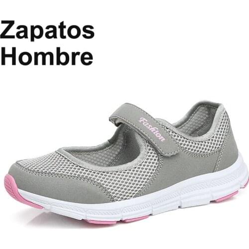 Summer Breathable Women Sneakers Healthy Walking Mary Jane Shoes Sporty Mesh Sport Running Mother Gift Light Flats 35-42 Size