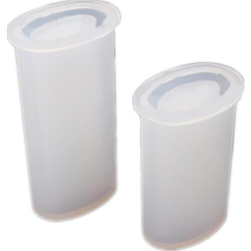 2Pcs Universal Cigarette Lighter Cover Silicone Resin Mold Cigar Lighter Protective Punch Epoxy Resin Mold Art Crafts