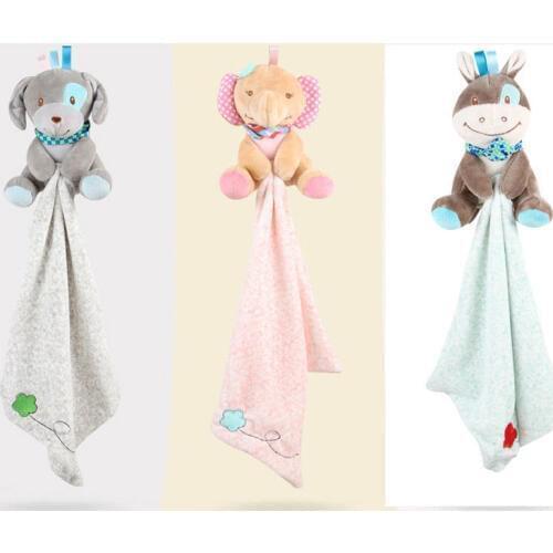 29.5x29.5cm Newborn Toddler Baby Towel Infant Preferred Soft Appease Towels Toys Calm Doll Teether Developmental