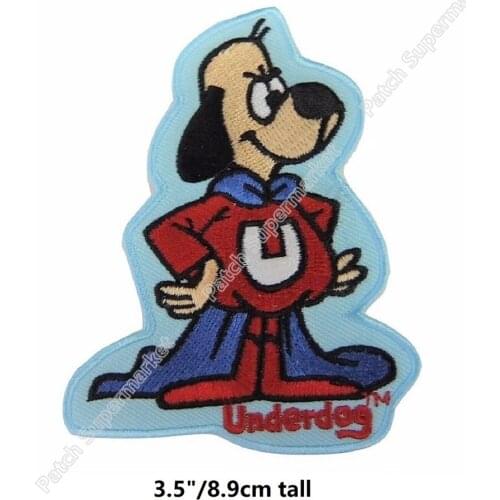 3.5" DOG cartoon patch Movie TV Series Costume Embroidered iron on patches for clothing TRANSFER cosplay costume diy for NC