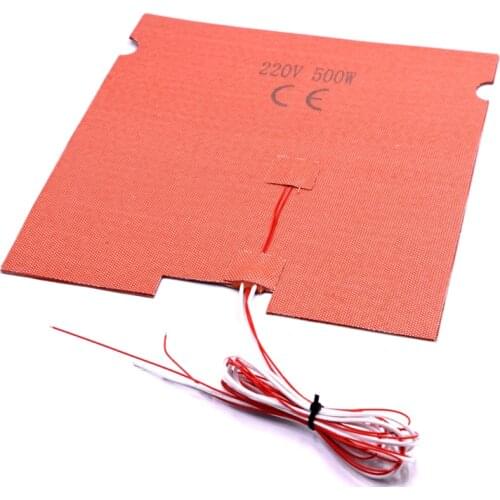 Funssor Voron Trident 3D printer full cover silicone Heater Heatbed with 3M 120/220V NTC 100K Thermistor Silicone Heater Pad