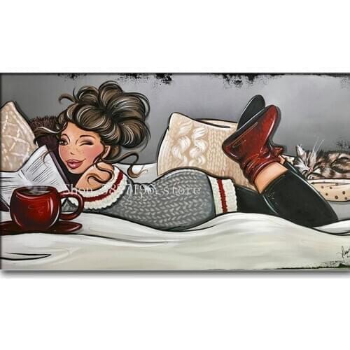 5D DIY Diamond painting Cross stitch Cartoon Comic set Full round Diamond embroidery girl full square 3D Diamond mosaic fat lady