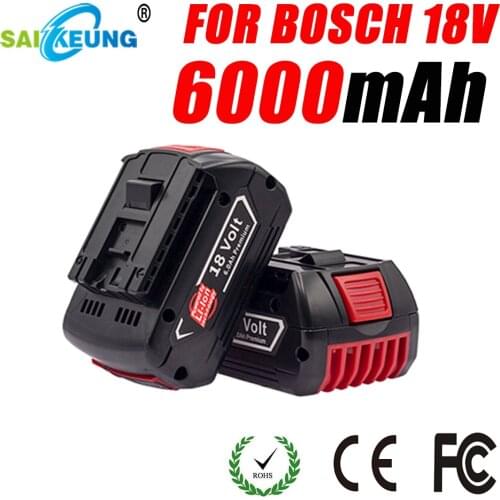 Replacement Original Bosch Professional Power Tool 18V 6000mAh BAT609 BAT610 BAT618 BAT619G Rechargeable Lithium Battery