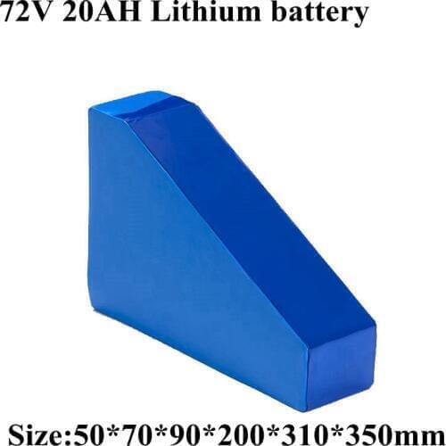 Triangle 72V 20AH with Bag Li-ion Batter Ebike Battery 72V 2000W 3000W Electric Bicycle Battery with 50A BMS 5A Charger
