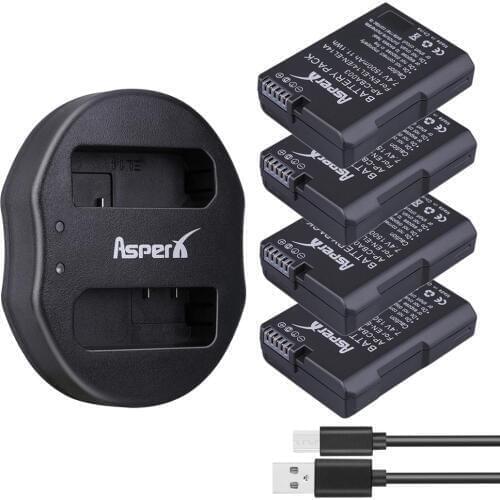 4x 1500mAh EN-EL14 EN-EL14 EN EL14 EN EL14A Battery +Dual USB Charger for Nikon D3100 D3200 D5100 D5200 P7000 P7100 P7700 Camera