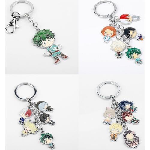 Anime My Hero Academia Boku NO Hero Asui Tsuyu OCHACO URARAKA Keyring Holder Keychain Bags Pendant Cosplay Xmas Gifts