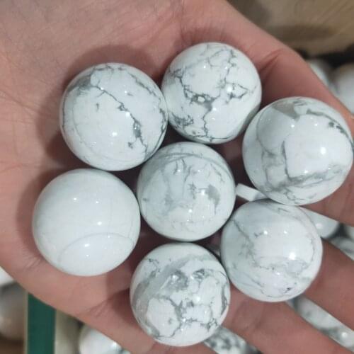 White Turquoises Natural Stone round cabochon Beads Fashion Jewelry no ball no hole