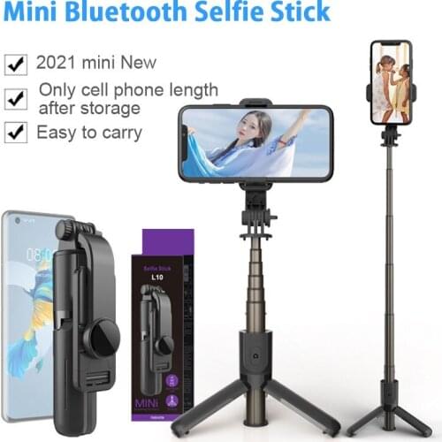 Aluminum Alloy Wireless Bluetooth-Compatible Selfie Stick Portable Multi-Function Fill Light Mini Tripod Live Desktop Stand