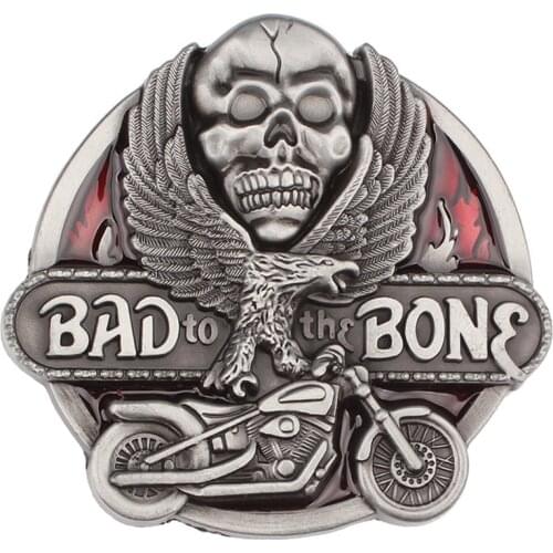 Skull skeleton belt buckle Belt DIY accessories Western cowboy style Smooth belt buckle Punk rock style k32