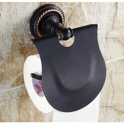 Black Oil Rubbed Brass Wall Mounted Bathroom Toilet Paper Roll Holder Bathroom Accessory mba215