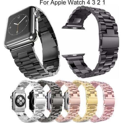 Essidi Stainless Steel Watch Band For Apple Watch Series 4 3 2 1 38/40mm 42/44mm Bracelet Strap Replacement For Iwatch 4 3 2 1
