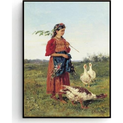 European Classical Figures Oil Painting Wall art Picture for Living room Hotel Decoration Girl Portrait Paintings