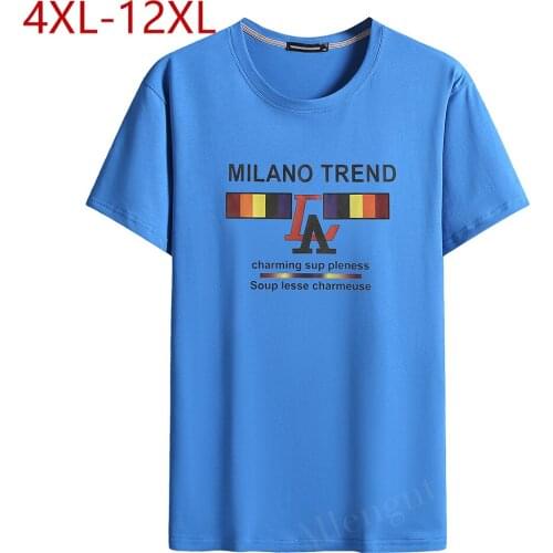 Summer Men Women Cotton T-Shirts Short Sleeve Plus Large Size 4XL-12XL Oversized T Shirt Loose Men Elasticity Tee-shirt 7 Colors