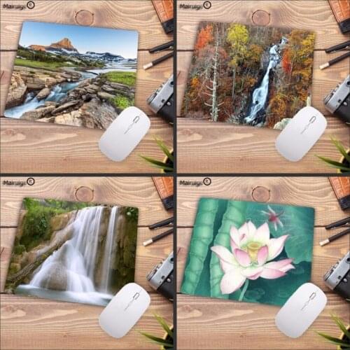 Mairuige Gaing Mousepad waterfall Little Flowers Gorgeous Beauty Hot Sale Personalized Mat 180X220X2MM 250X290X2MM Mouse Pad
