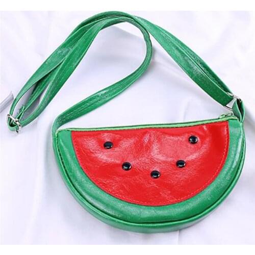 Cartoon Fruit Bag Kids Girls Mini Coin Wallet Pouch Strawberry/watermelon/pineapple Money Change Purse Baby Boy Crossbody Bags