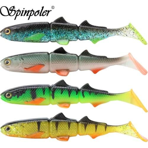 Spinpoler shad softbaits soft bait for pike fishing swimbait Paddle Tails Big Game Saltwater/freshwater Wobbler fishing pesca