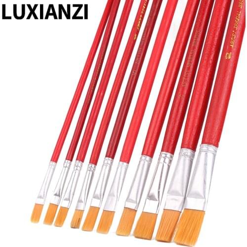 LUXIANZI 10PCS Anti-static Cleaning Brush Kits Small Nylon Brushs For Phone Computer BGA PCB Repair Work Tool Dusting Brushes