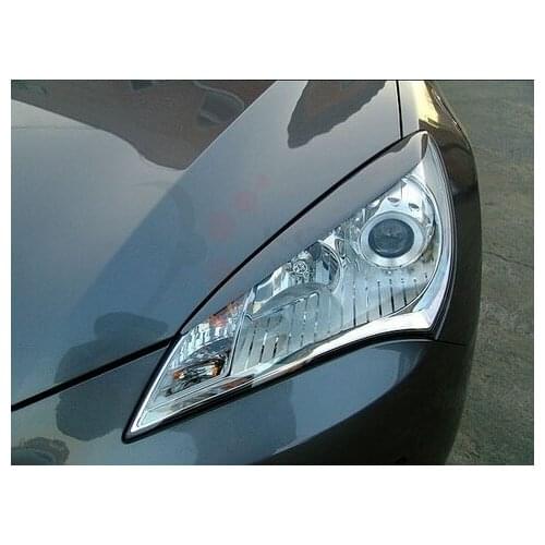 Carbon Fiber Headlight Eyelids Eyebrows for 2009-2013 Hyundai Genesis Coupe Type B