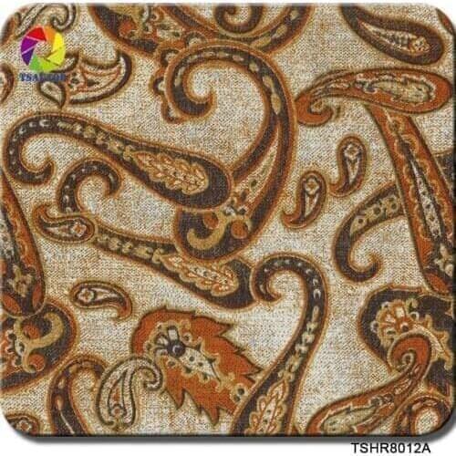 TSAUTOP 1M*10M flower cloth design TSHR8012 Water Transfer Printing Film hydrographic pva film