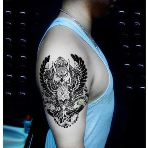 Waterproof Temporary Tattoo Stickers Owl Totems Fake Tatto Flash Tatoo Body art Back Leg Arm belly for Women Men girl Kids