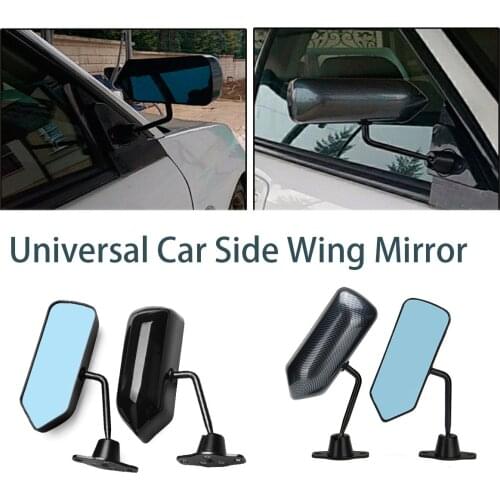 A Pair Universal Car Side Door Mirror Wing Mirror Black For Benz For BMW For Ford For Honda For Audi For VW