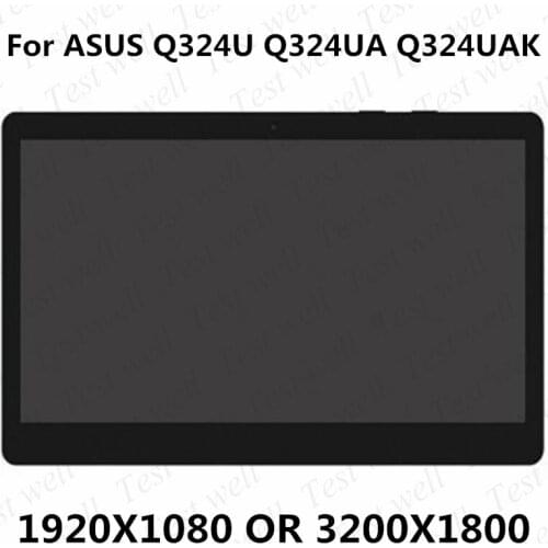 13.3'' For ASUS Q324U Q324UA Q324UAK Q324UA-BHI7T17 LCD Screen Display Touch Digitizer Glass Assembly FHD 30 pins 1920x1080 IPS