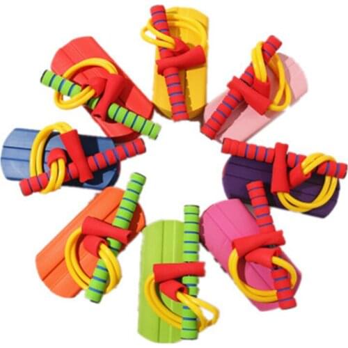1pc Outdoor Toy Jumping Shoes Sports Foam Toy Jumping Frog Game Dexterity Balancing Training For Kid Gym Child Educational Toys