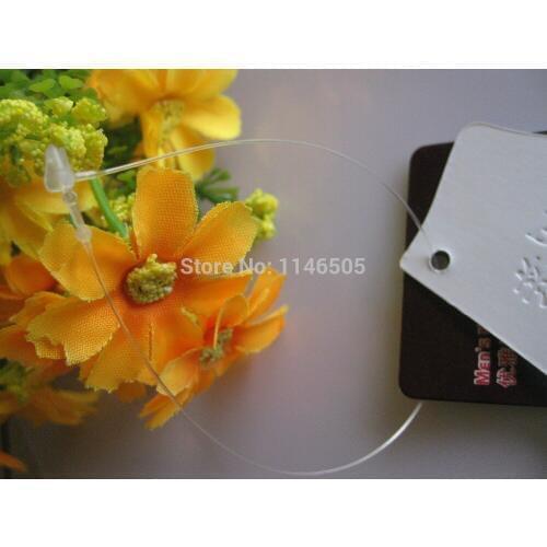 1000pcs/lot Snap Lock pp Security Loop Plastic Tag Ties Fastener 5"(125mm) garment tags lock plastic snap fastener