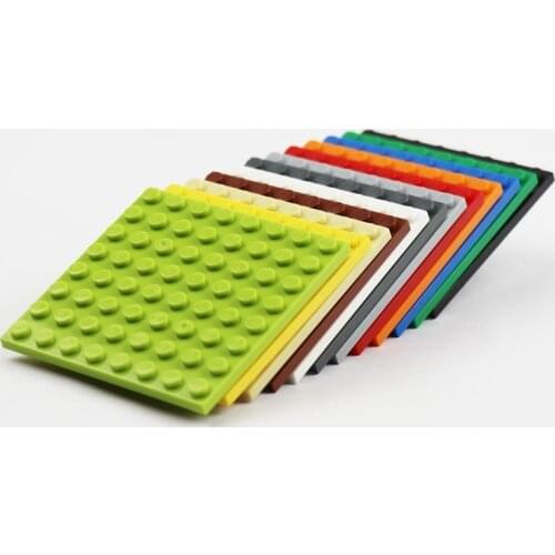 20 PIECES Plate 8x8 Enlighten MOC Model Building Blocks Parts WW2 Accessories Baseplates 41539 Adults Blocks Plates