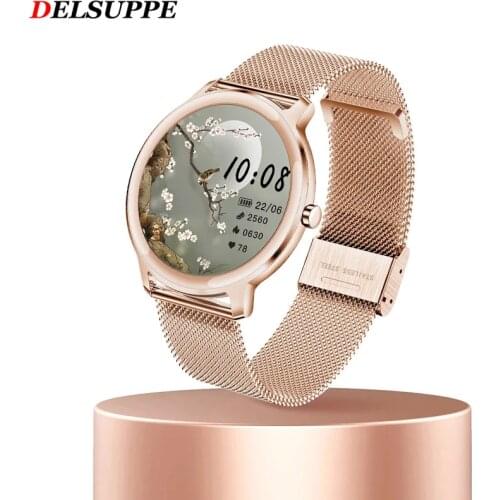 2021Fashion Smart watch Women men Sport waterproof clock Heart rate sleep monitor For IOS Call reminder Bluetooth smart watch