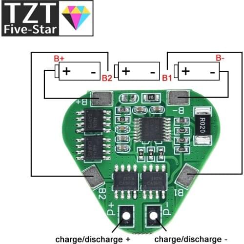 3S 12V 18650 Lithium Battery Protection Board 11.1V 12.6V overcharge over-discharge protect 8A 3 Cell Pack Li-ion BMS PCM PCB