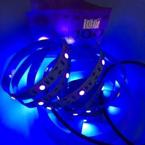 50cm 1m 1.5m 2m USB LED UV Tape Ribbon lamp 5050 SMD 30leds/m DC 5V USB Ultraviolet flexible LED strip light IP30 IP65
